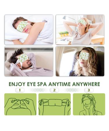 Lutein & Green Tea Steam Eye Mask - 40 Pack Set for Relaxation and Eye Strain Relief | Disposable Heated Sleep Masks for Dry Eyes, Fatigue, and Dark Circles - Buy Online on GoSupps.com