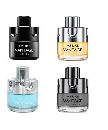 Men's Cologne Azure Vantage Set Wonderful Multi Scent Eau de Toilette Natural Spray Men's Perfume For all Day Used 100ML Each Bottle(1 PCS) Azure Vantage 3.4 Fl Oz (Pack of 1)