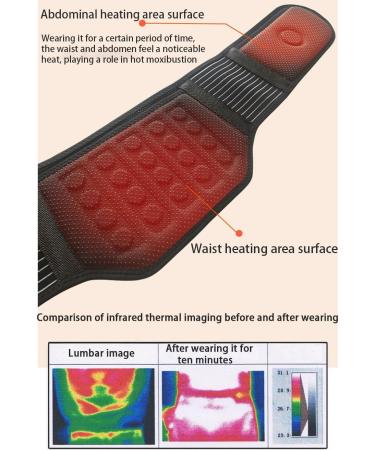 XWSM Self-Heating Compression Back Support Belt with 21 Magnets | Lumbar Pain Relief for Men & Women | Medium Size Waist Trainer - Buy Online on GoSupps.com