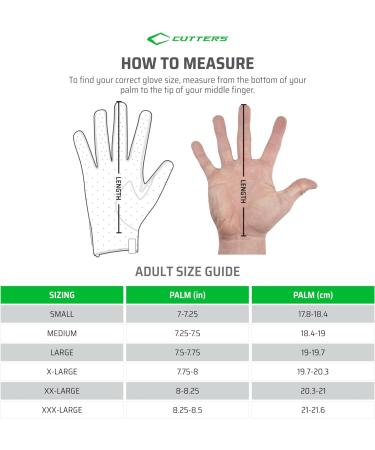 Cutter Game Day Football Glove - Silicone Handle Youth & Adult Sizes (1 Pair) - Black L for Adults - Buy Online on GoSupps.com