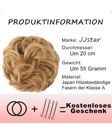 JJStar Large Bun Hair Part with Rubber Band | Messy Bun Hair Tie & Extensions for Women & Girls - Golden Chestnut Brown - Buy Online on GoSupps.com