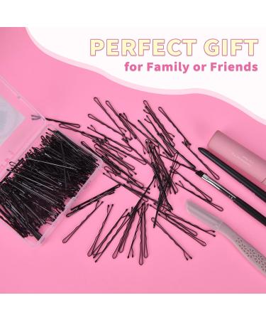 BLISSMAX 5cm Black Bobby Pins 100 Pcs with Storage Box - Strong Hair Grips for All Hair Types - Hair Pins for Styling & Makeup - Buy Online on GoSupps.com