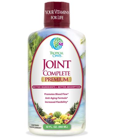 Joint Complete Premium- Liquid Joint Supplement w/Glucosamine, Chondroitin, MSM, Hyaluronic Acid  for Bone, Joint Health, Joint Pain Relief - 96% Max Absorption 32oz, 32 serv