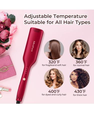 1 Inch Hair Waver Iron Beach Wand Crimper Barrel Curling Iron - Adjustable Heat, Auto Shut-Off, Long Lasting Waves - Dual Voltage - Buy Online on GoSupps.com