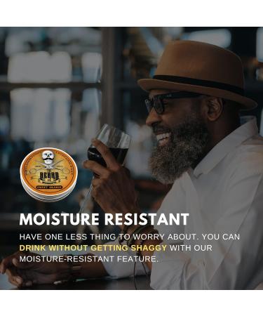 Sweet Orange Moustache & Beard Wax - 15ml | Natural Ingredients | Strong Hold & Facial Hair Growth | Moisture Resistant | Premium Quality - Buy Online on GoSupps.com