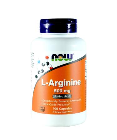 Now Foods L-Arginine 500 mg 100 Veg Capsules