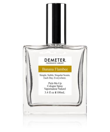 DEMETER Banana Flambee 3.4 Oz Cologne Spray Perfume for Women and Men Banana Flambee 3.4 Fl Oz (Pack of 1)