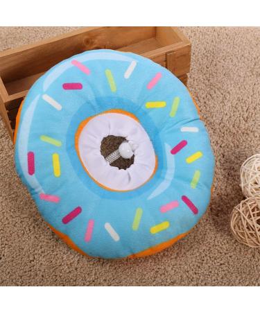 Xinzistar Soft Cat Collar | Adjustable Anti-Bite Protective Collar for Cats Dogs & Kittens - Blue Donut M - Buy Online on GoSupps.com