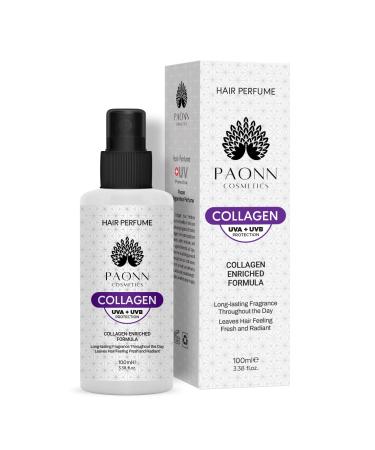 Hair Perfume Collagen-Enriched Mist UVA & UVB Sun Protection Long-Lasting Hydrating Hair Fragrance Fresh Scent for Radiant Hair