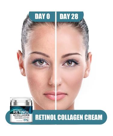 Collagen Retinol Hyaluronic Acid Cream - Anti-Aging Moisturizer and Night Cream for Women - Buy Online on GoSupps.com