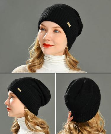 Jaxmonoy Cashmere Slouchy Beanie for Women | Lightweight Winter Knit Hat - Buy Online on GoSupps.com
