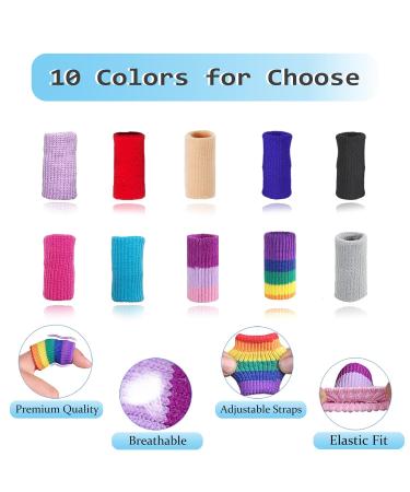 Finger Compression Sleeves for Arthritis & Swelling Light Purple Thumb Brace for Trigger Finger Support One Size Ideal for Basketball & Sports - Buy Online on GoSupps.com
