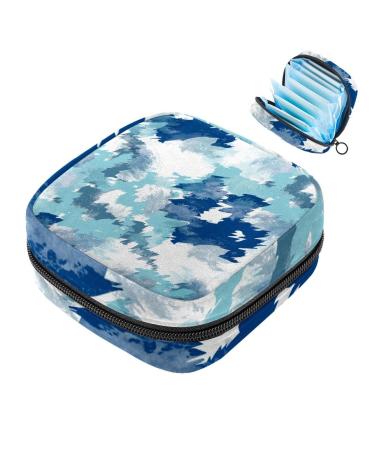Tie dye sanitary-napkin storage bag portable period bag for women teenagers girls menstrual cup breastfeeding pillow holder