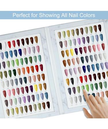 160 Nail Colors Book | Professional Nail Color Display with 240 Tips & Stickers - UV Gel & Nail Art Chart - Buy Online on GoSupps.com