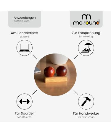 Buy Maidu Wooden Hand Balls (45mm) - Qi Gong Relaxation & Therapy | International Shipping - Buy Online on GoSupps.com