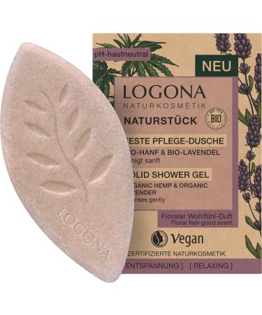 LOGONA Naturkosmetik LOGONA Natural Cosmetics NATURST CK Solid Care Shower with Organic Hemp Oil and Organic Lavender