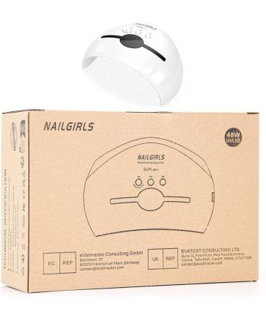 Buy Nailgirls 48W UV LED Nail Dryer - Smart Timer & LCD Display for Gel Nails | Best Nail Lamp for Home & Salon - Buy Online on GoSupps.com