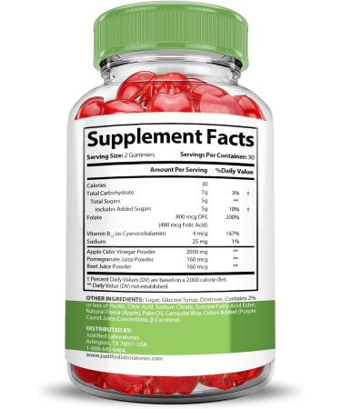 Slimlife Evolution Keto ACV Gummies 2000MG - Apple Cider Vinegar with Pomegranate & Beet Juice | 60 Count Dietary Supplement for Weight Loss - Buy Online on GoSupps.com