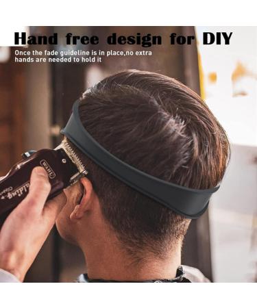 Hair Cutting Stencil Hair Trimmer Adjustable Haircut Band Silicone Haircut Band Professional Hair Cutting Tool Adjustable Hair Cutting Instructions Black - Buy Online on GoSupps.com