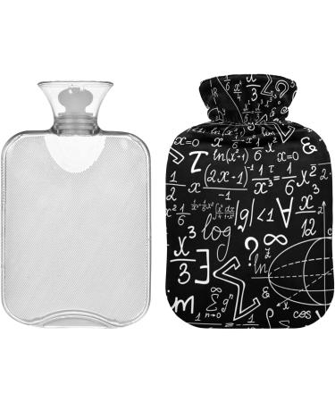 Buy Naanle 2L Transparent Hot Water Bottle - Mathematical Design for Pain Relief & Warmth | Large Bed & Foot Warmer - Heat & Cold Therapy - Buy Online on GoSupps.com