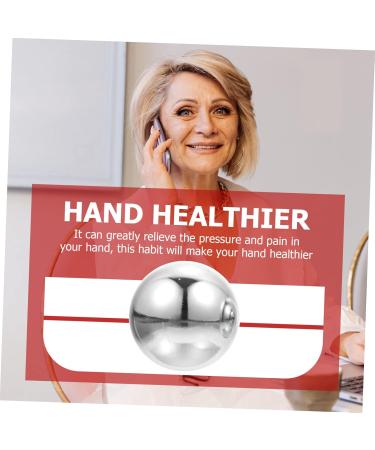 Buy Besportble Baoding Balls Set - Chinese Hand Massage & Exercise Training Balls - Metal Health Care Box - 5x5x5cm Silver - International Shipping Available - Buy Online on GoSupps.com