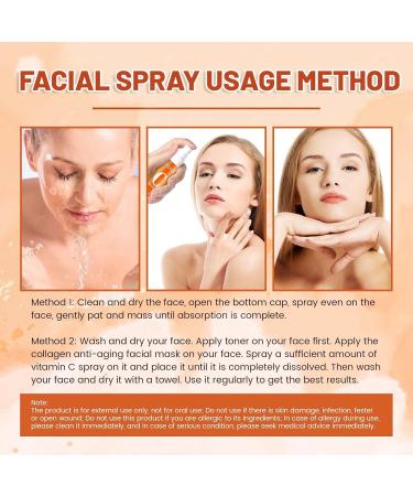 Vitamin C Face Mist VC Skin Brightening Facial Spray Skin Barrier Repair Improve Uneven Skin Relieves Dark Spots Spray Moisturiser VC Hydrating Serum Spray Deeply Moisturizing - Buy Online on GoSupps.com