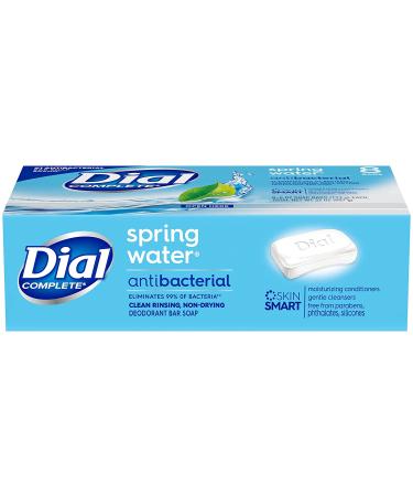 Dial Antibacterial Bar Soap Spring Water 4 oz - 32 Bars, Coconut Scent - 8 Count (Pack of 4) - Buy Online on GoSupps.com