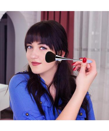 Setting Powder Brush Blush Makeup Loose Powder Brush | Powder Foundation Brush Nail Brushes Face Makeup Tool for Complete Coverage and Prefect Finish grey blue - Buy Online on GoSupps.com
