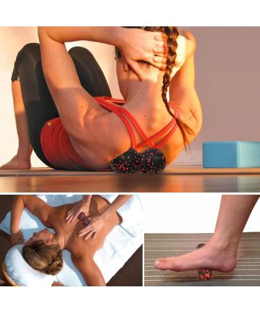 Yiyifor Fascia Ball Set - Premium Peanut Massage Balls for Self-Massage & Trigger Point Therapy | Medium-Hard for Spine Back & Neck Relief - Buy Online on GoSupps.com
