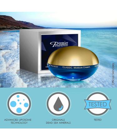 Premier Dead Sea Sensitive Skin Moisture Cream - Anti-Aging Face Moisturizer Day & Night Silky Firming Cream for Wrinkles & Fine Lines | 2.04 Fl. Oz - Buy Online on GoSupps.com
