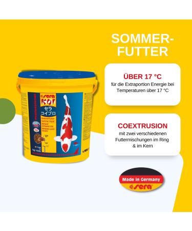 Sera Koi Professional KoiFutter 7 kg | Premium Koi Food for Summer | Reduces Water Pollution & Algae | International Shipping - Buy Online on GoSupps.com