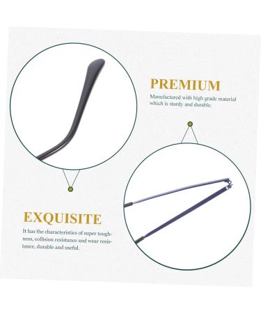 Goohochy Glasses Legs Replacement - Hinges for Glasses Frames Rubber Dolls & Metal Tips - Perfect 14x3cm Accessories for Women & Men - Buy Online on GoSupps.com