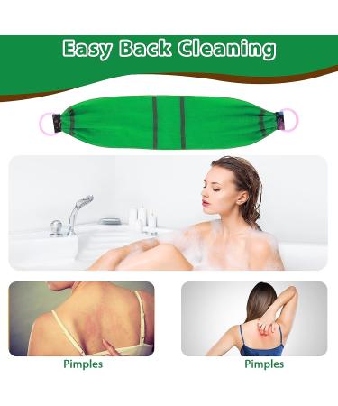 WLLHYF Exfoliating Back Scrubber - Double-Sided Exfoliator Washcloth Towel for Men and Women - Skin Care Body Scrubber - Buy Online on GoSupps.com