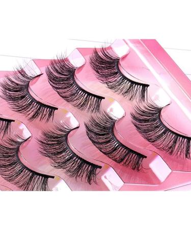 5 Pairs Natural False Eye Lashes 3D Multi-Layer Fake Eyelashes Extension Dense and Fluffy False Eyelash Cluster Naturally Curled False Eyelashes for Women Eye Makeup Type 8 - Buy Online on GoSupps.com