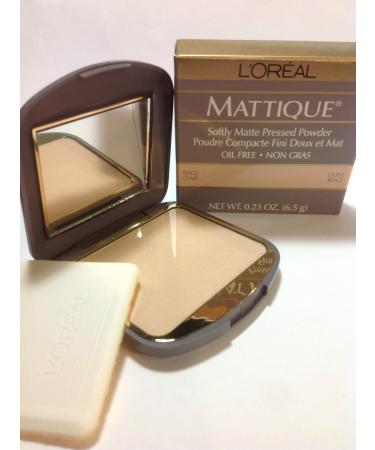 L'oreal Mattique Softly Matte Pressed Powder Light Beige Full Size.