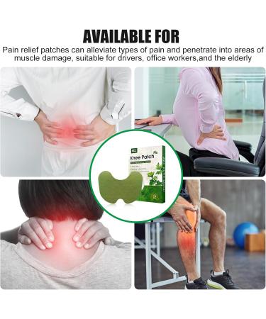 96 Pcs Knee Pain Relief Patch Knee Pain Moxibustion Patches for Knees Backs Neck Muscle Pain - Buy Online on GoSupps.com