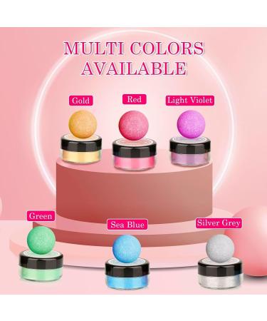 Edible Glitter Set - 6 Colors for Cocktails Cakes & More | 100% Food-Safe Glitter Powder for Desserts - Buy Online on GoSupps.com