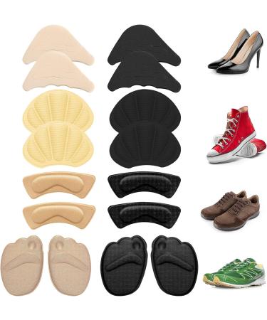 Molain Heel Pads Cushions - Anti-Slip Inserts for Shoes - Toe Loose Liners for Women and Men - 8 Pairs Set A - Buy Online on GoSupps.com