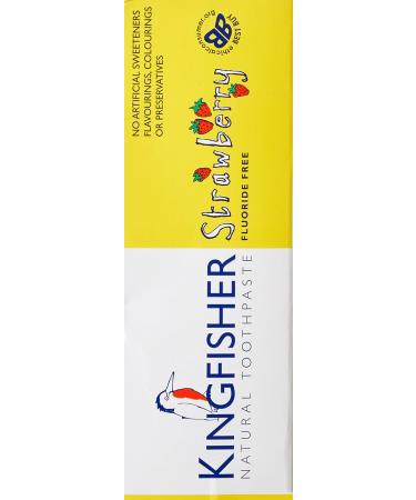 Buy Kingfisher Natural Strawberry Toothpaste for Kids 75 ml - Safe & Effective Dental Care | International Shipping Available - Buy Online on GoSupps.com