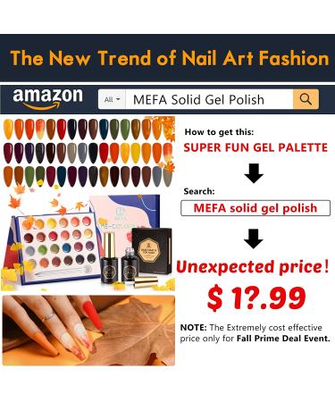 MEFA Pink Gel Nail Polish Set - 6 Romantic Colors for Long Lasting Manicure - Buy Online on GoSupps.com
