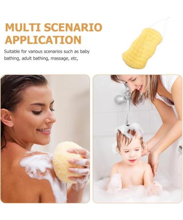 Healvian Natural Exfoliating Bath Sponge | Body Wash & Back Scrubber Loofah for Spa-quality Shower Experience - Buy Online on GoSupps.com