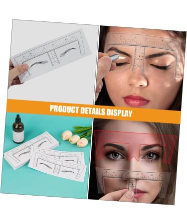 Angoily 10pcs Eyebrow Design Ruler Brow Guide Ruler Eyebrow Drawing Tool Eyebrow Trimming Measuring Ruler - Buy Online on GoSupps.com