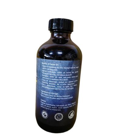Organic Cold Pressed Castor Oil 16oz - Unrefined Pure Oil for Face Hair Growth & Thicker Eyelashes - Hexane Free in Glass Bottle - Buy Online on GoSupps.com