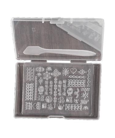 MCAORI 3D Nail Art Mold with Variety of Patterns Template Carving Sticker Stencil Tools Creative Stunning Nail Decorations