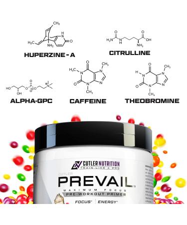 Prevail Pre Workout Powder with Nootropics | Energy & Focus Supplement for Men and Women | Sour Rainbow Candy Flavor | 40 Scoops - Buy Online on GoSupps.com