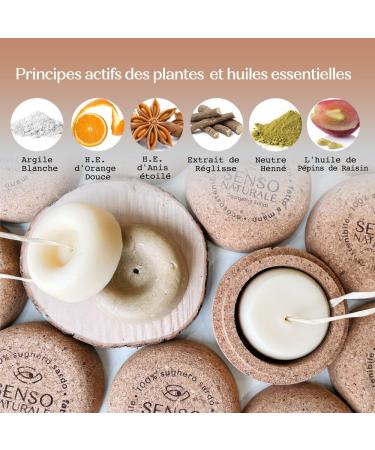 Senso Naturale Solid Shampoo and Conditioner Anti-Hair Loss Stimulating for Fragile Hair Stimulates Hair Growth 100% Organic Natural and Vegan pH 4.5-5.5 (2 in 1) - Buy Online on GoSupps.com