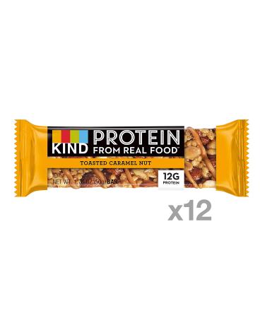 KIND Toasted Caramel Nut Protein Bars - 12-Pack, 1.76 oz Each | Healthy Snack - Buy Online on GoSupps.com