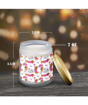 Orange Lemon Scented Candles - Aromatherapy Jar - 7 oz Long Lasting Gifts for Women - Perfect Birthday Gift Set for Dog Lovers - Buy Online on GoSupps.com
