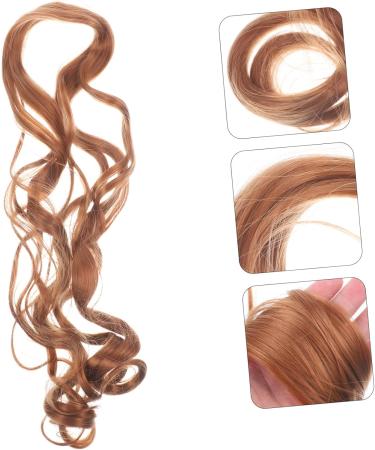 minkissy French Curly Wig Crochet Braiding Hair Deep Wave Wig Hair Extensions for Braids Braid in Hair Extensions Crochet Hooks for Hair Braiding Wig Loose To Weave High Temperature Wire 70X8CM Brown - Buy Online on GoSupps.com