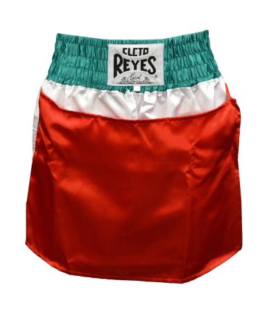 Cleto Reyes Women's Satin Boxing Skirt Trunks - Large - Mexican Flag